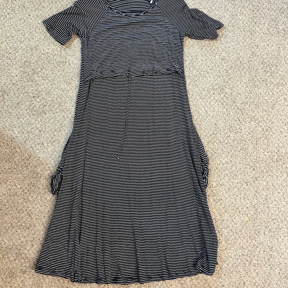 Medium Latched Mama Cotton Drawstring Nursing Dress
